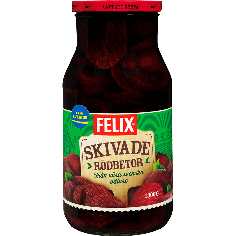 Rödbetor skivade 1300 g