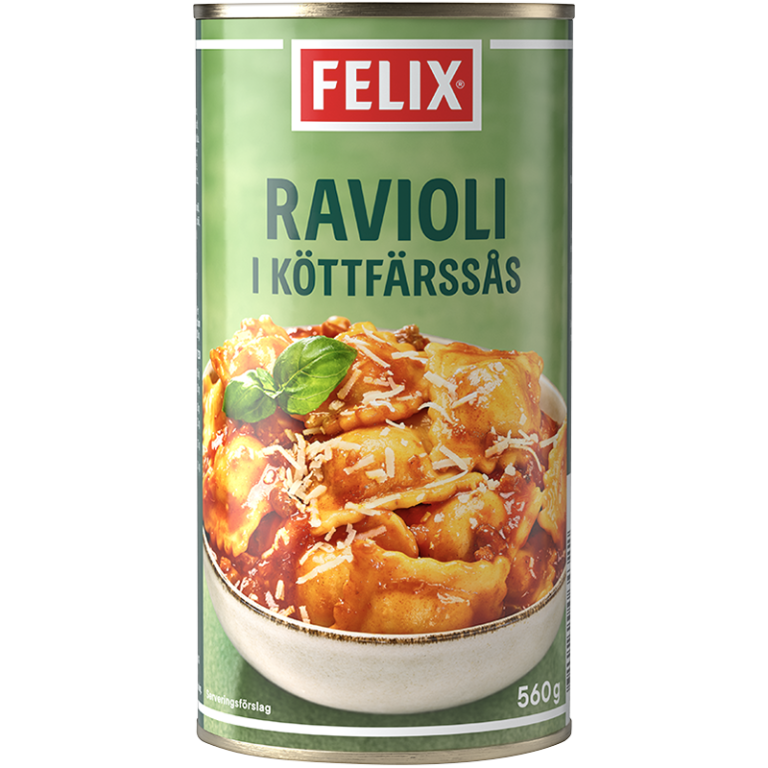 Ravioli i köttfärssås