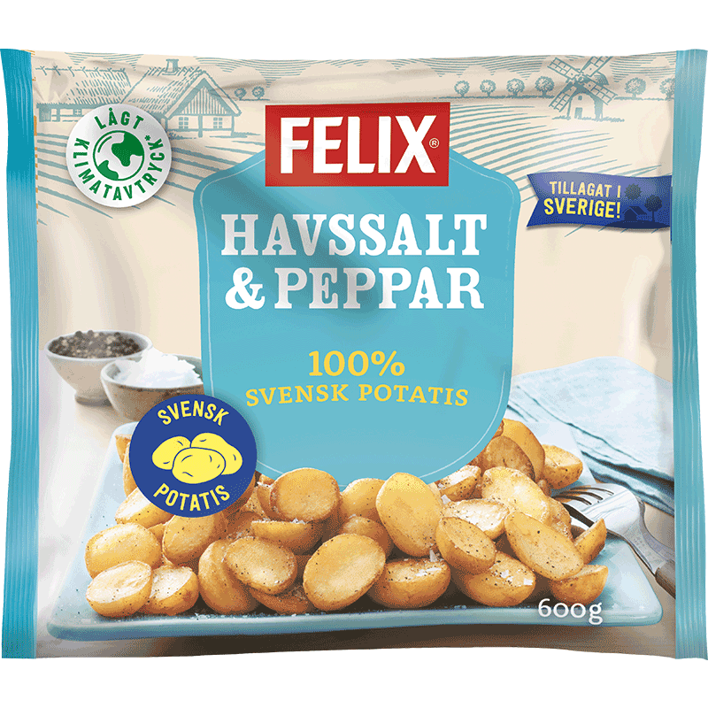 Potatishalvor Havssalt & Peppar