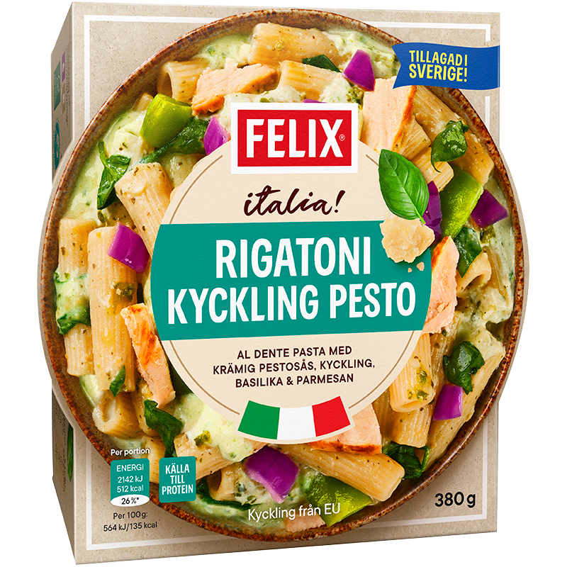 Rigatoni Kyckling Pesto