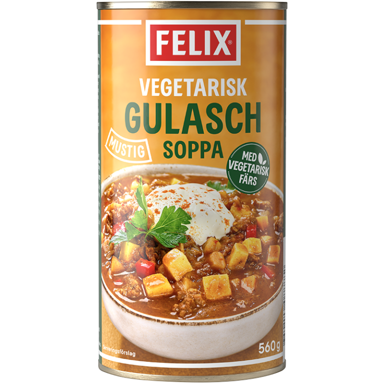 Vegetarisk Gulaschsoppa