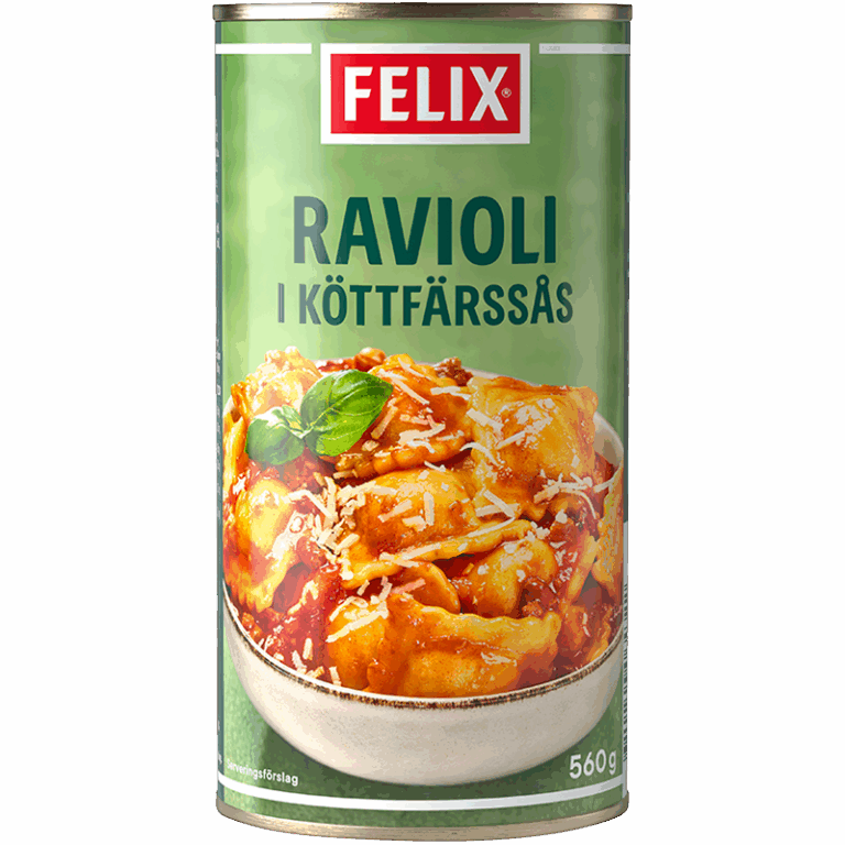 Ravioli i köttfärssås