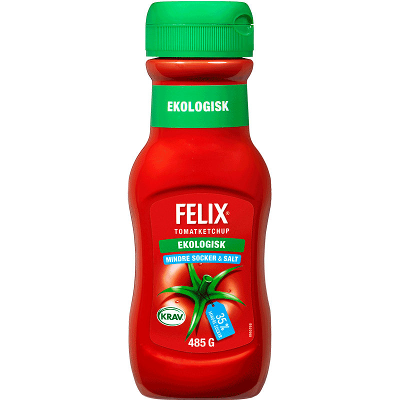 Eko Ketchup Mindre Socker & Salt 485 g