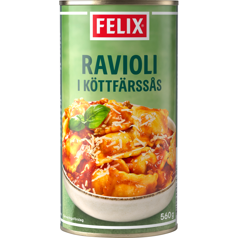 Ravioli i köttfärssås