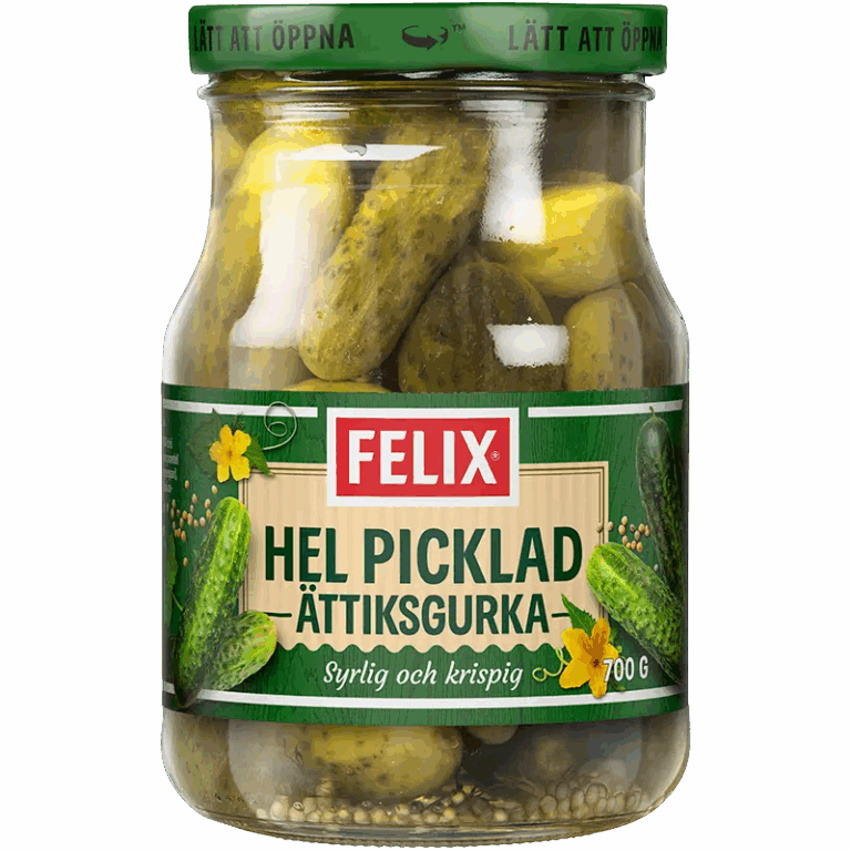Hel Picklad Ättiksgurka