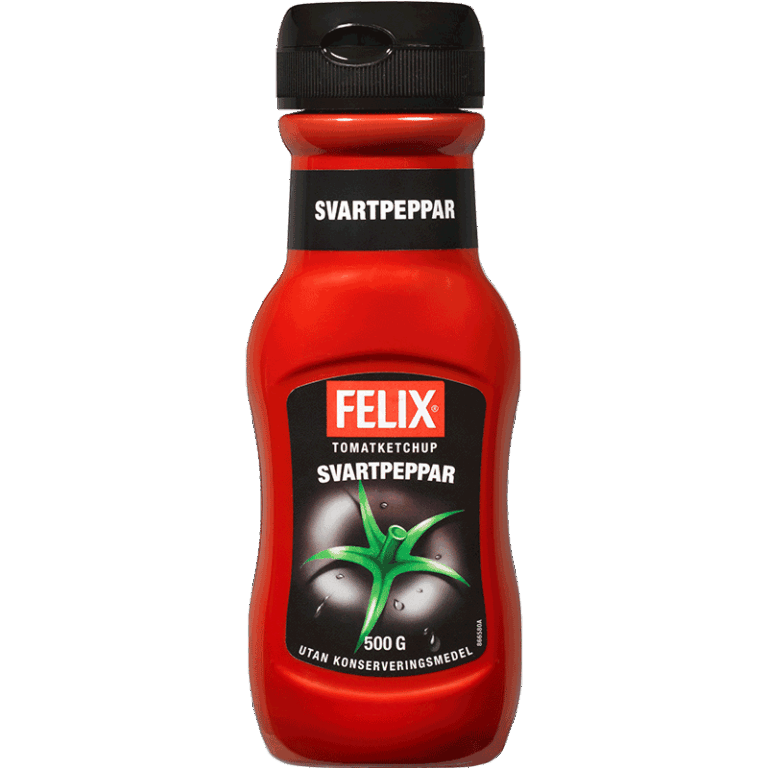 Tomatketchup Svartpeppar