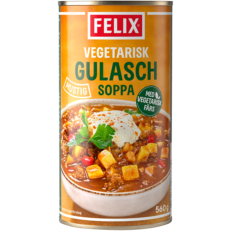Vegetarisk Gulaschsoppa