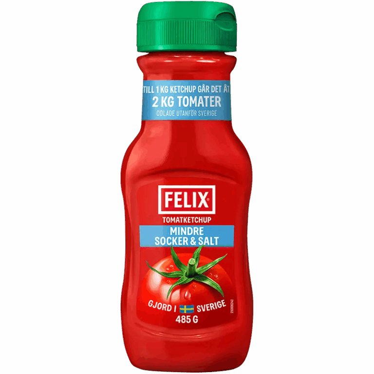 Felix Mindre Socker & Salt Ketchup
