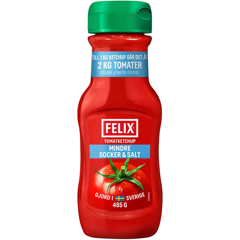 Felix Mindre Socker & Salt Ketchup