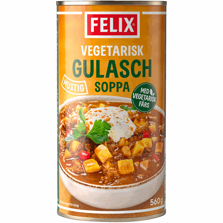 Vegetarisk Gulaschsoppa