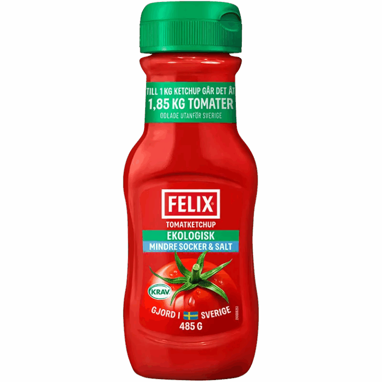Eko Ketchup Mindre Socker & Salt 485 g