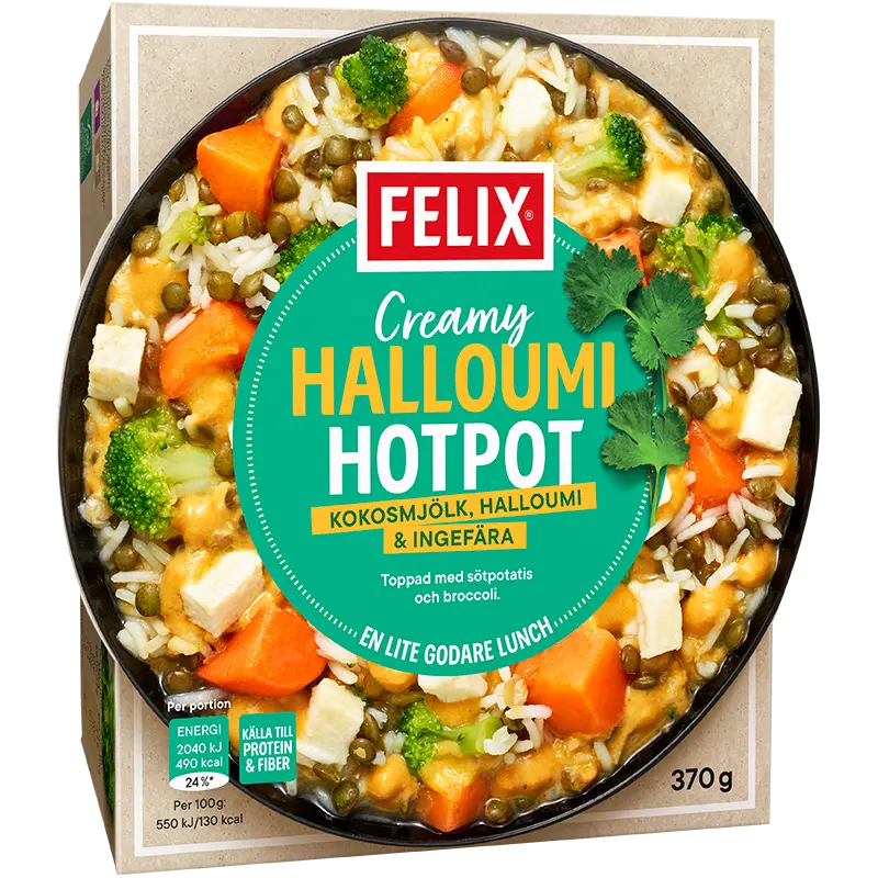 Creamy Halloumi Hotpot