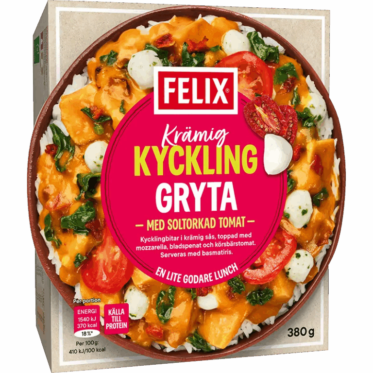 Krämig kycklinggryta med soltorkad tomat