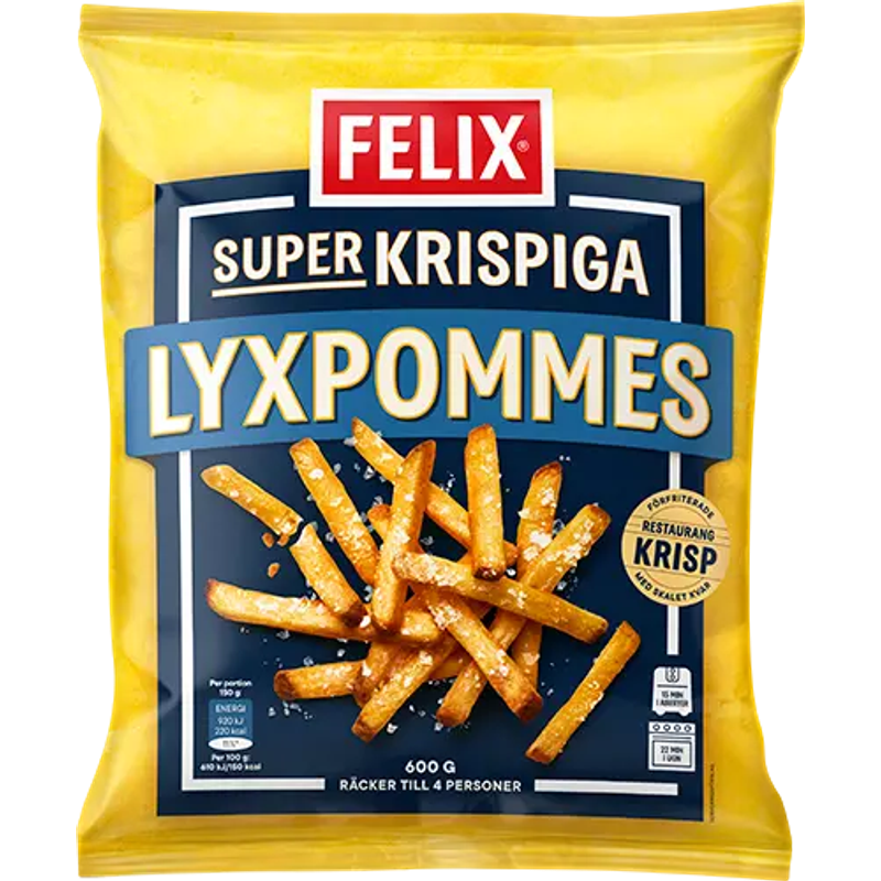 Superkrispiga Lyxpommes