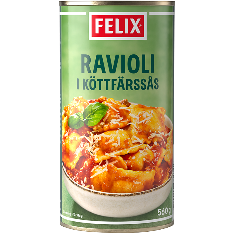 Ravioli i köttfärssås